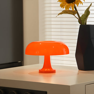 Table Lamp | Glossy Plastic | Mushroom Shape Bauhaus Style | Living Room Accent