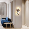 Wall Lamp | Aluminum & LED | Sculptural Twisted Design | Living Room Accent