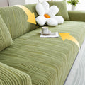 Couch Cover | Jacquard Fabric | Textured Ribbed Pattern | Pet-Friendly Living Room
