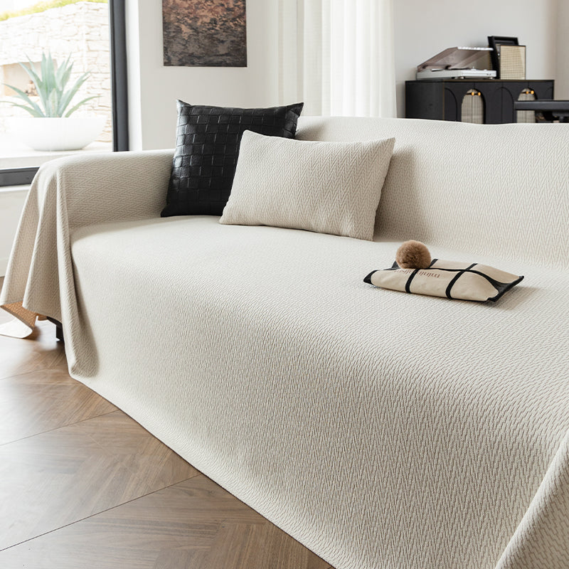 Sofa Cover | Cotton | Textured Pattern & Durable Fabric | Living Room Enhancement