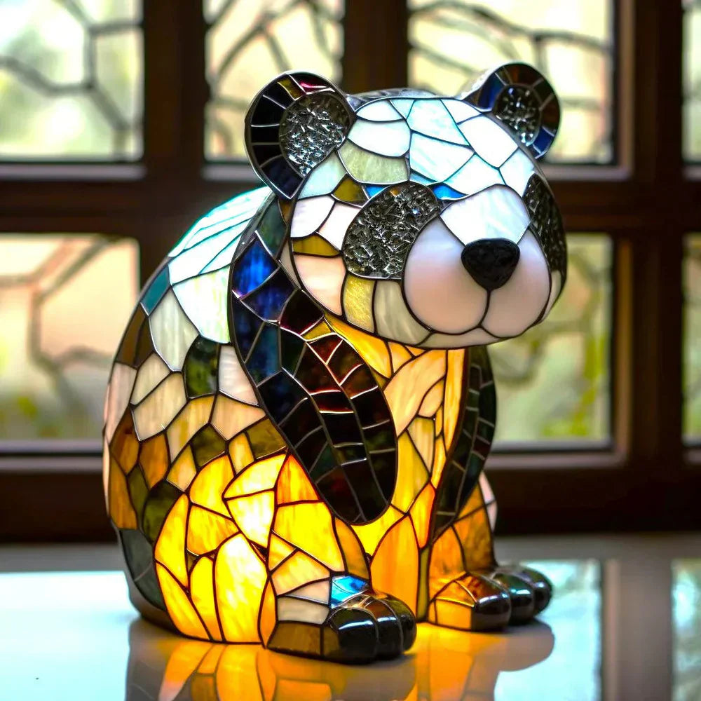 Table Lamp | Stained Glass | Animal Shape Art Nouveau | Living Room Accent