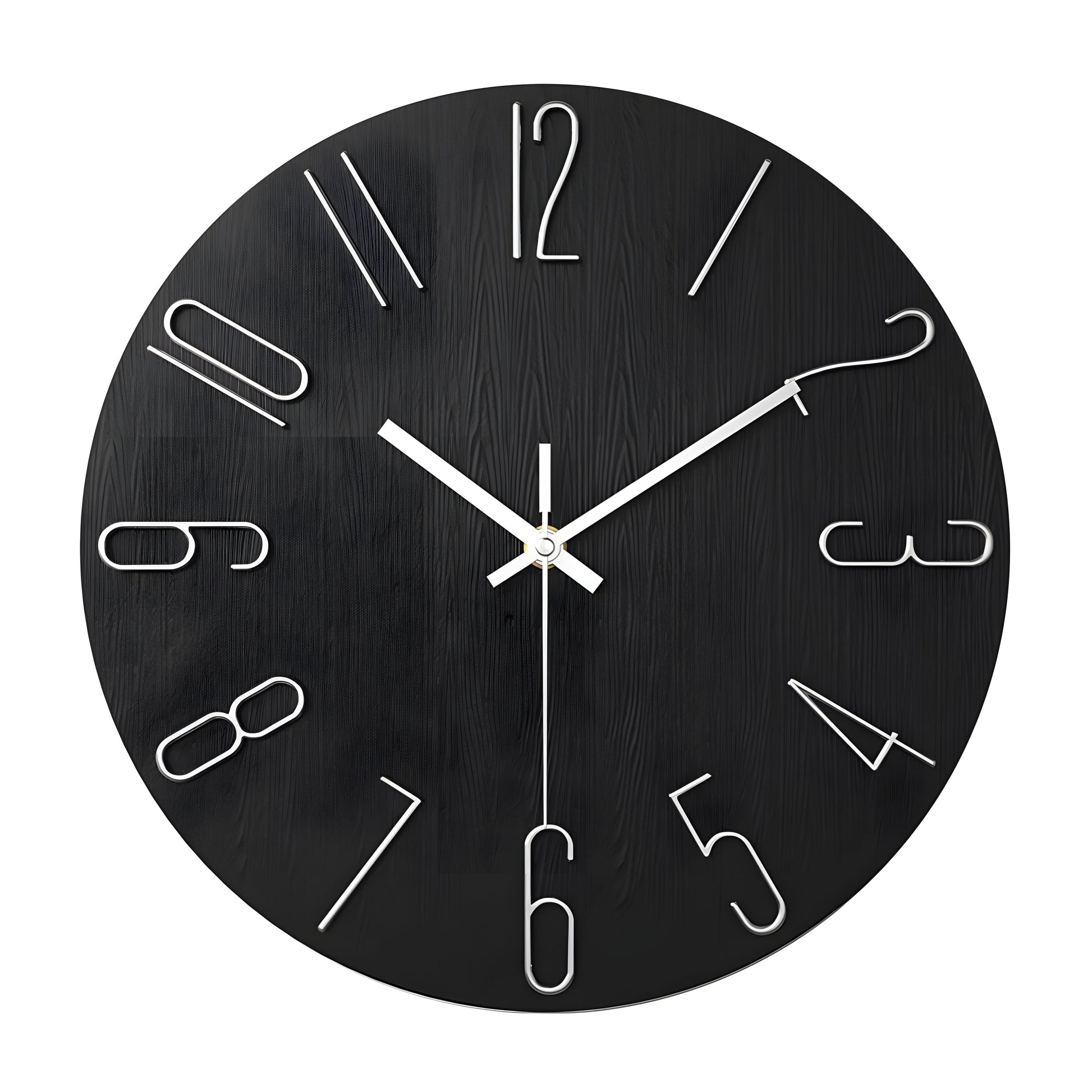 Wall Clock | Quartz & Metal | Silent Mechanism | Living Room Accent