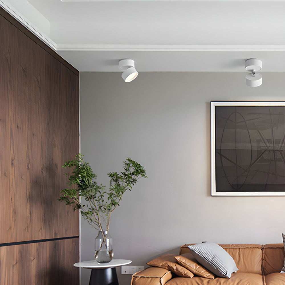 Modern Adjustable LED Ceiling Spotlight – Minimalist Aluminium Flush Mount Light