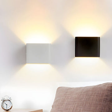 Modern Cube Wall Light – Minimalist LED Sconce with Dual Up and Down Lighting