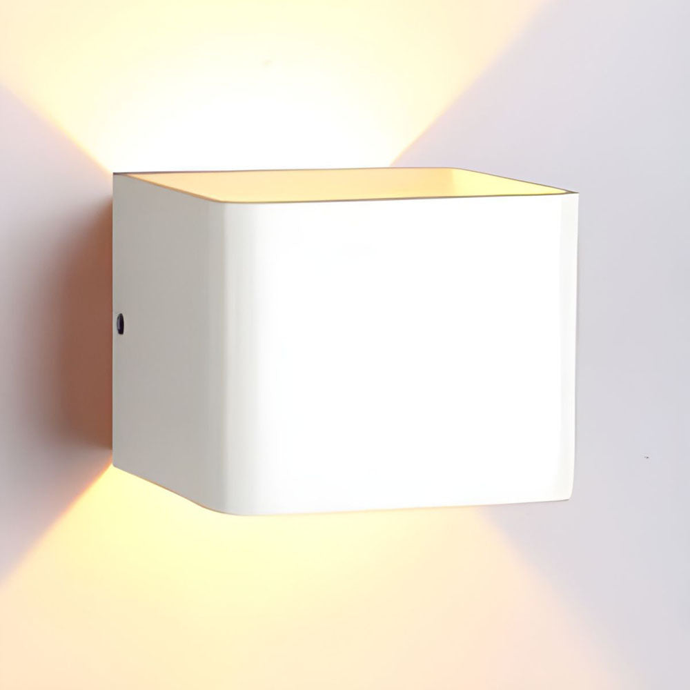 Modern Cube Wall Light – Minimalist LED Sconce with Dual Up and Down Lighting