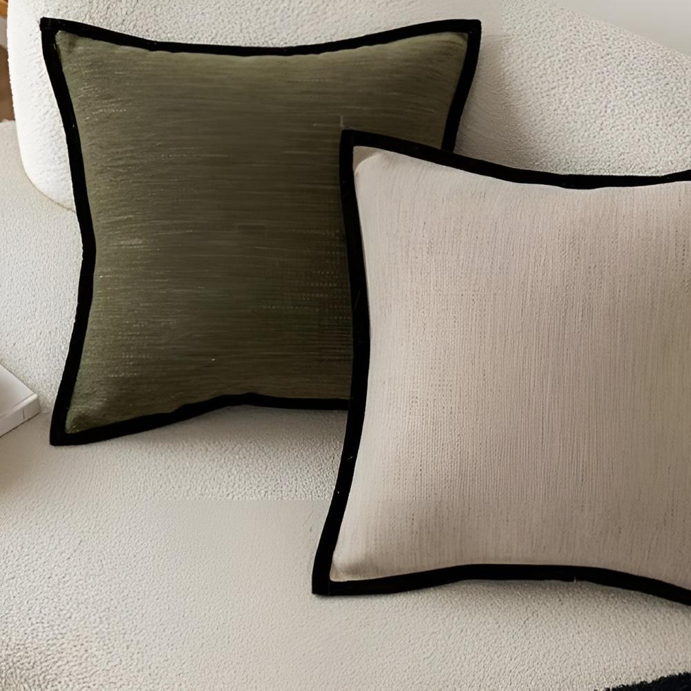 French-Inspired Modern Minimalist Cushion Cover with Hidden Zipper