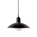 Pendant Lamp | Metal | Wide Dome Shade & Matte Finish | Modern Living Room