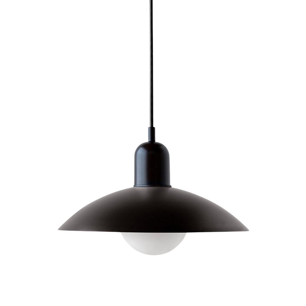Pendant Lamp | Metal | Wide Dome Shade & Matte Finish | Modern Living Room