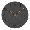 Wall Clock | Matte Finish & Wood | Silent Mechanism | Living Room Accent