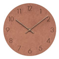 Wall Clock | Matte Finish & Wood | Silent Mechanism | Living Room Accent
