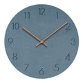 Wall Clock | Matte Finish & Wood | Silent Mechanism | Living Room Accent