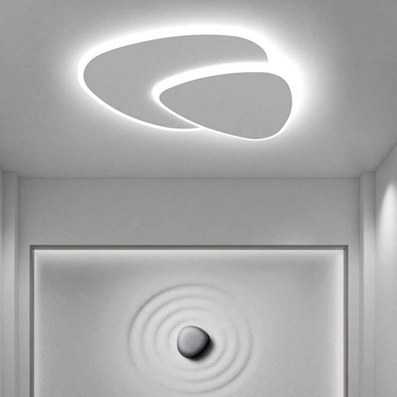 Ceiling Flush Mount | Metal & Acrylic | Asymmetrical LED | Contemporary Interior