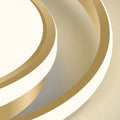 Ceiling Light | Brushed Gold Iron & Acrylic | Circular LED Design | Living Room