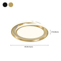 Ceiling Light | Brushed Gold Iron & Acrylic | Circular LED Design | Living Room