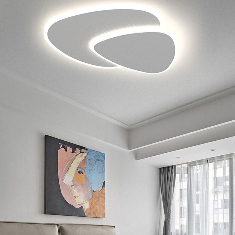 Ceiling Flush Mount | Metal & Acrylic | Asymmetrical LED | Contemporary Interior