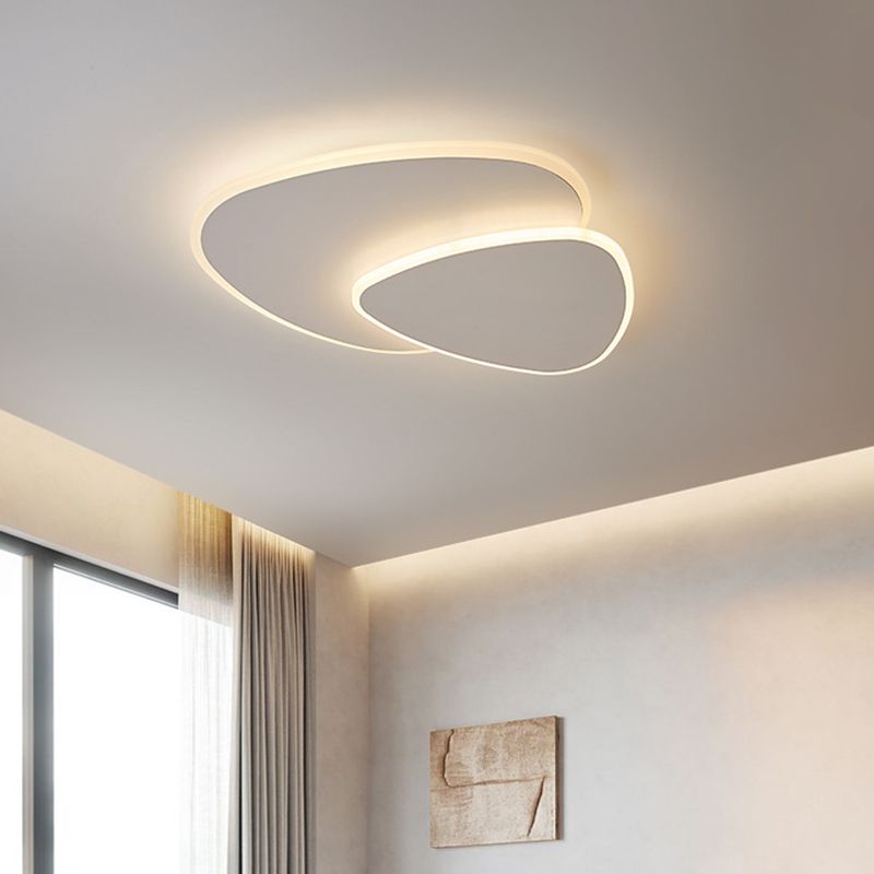 Ceiling Flush Mount | Metal & Acrylic | Asymmetrical LED | Contemporary Interior