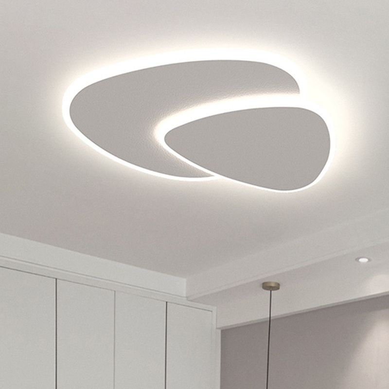 Ceiling Flush Mount | Metal & Acrylic | Asymmetrical LED | Contemporary Interior