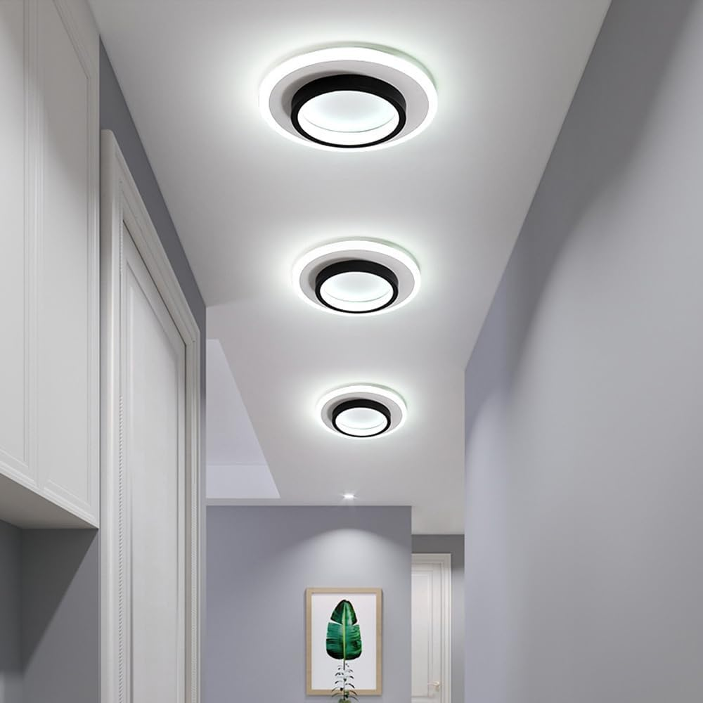 Modern Flush Mount LED Ceiling Light – Minimalist Round Acrylic Design, 3 Colour Modes