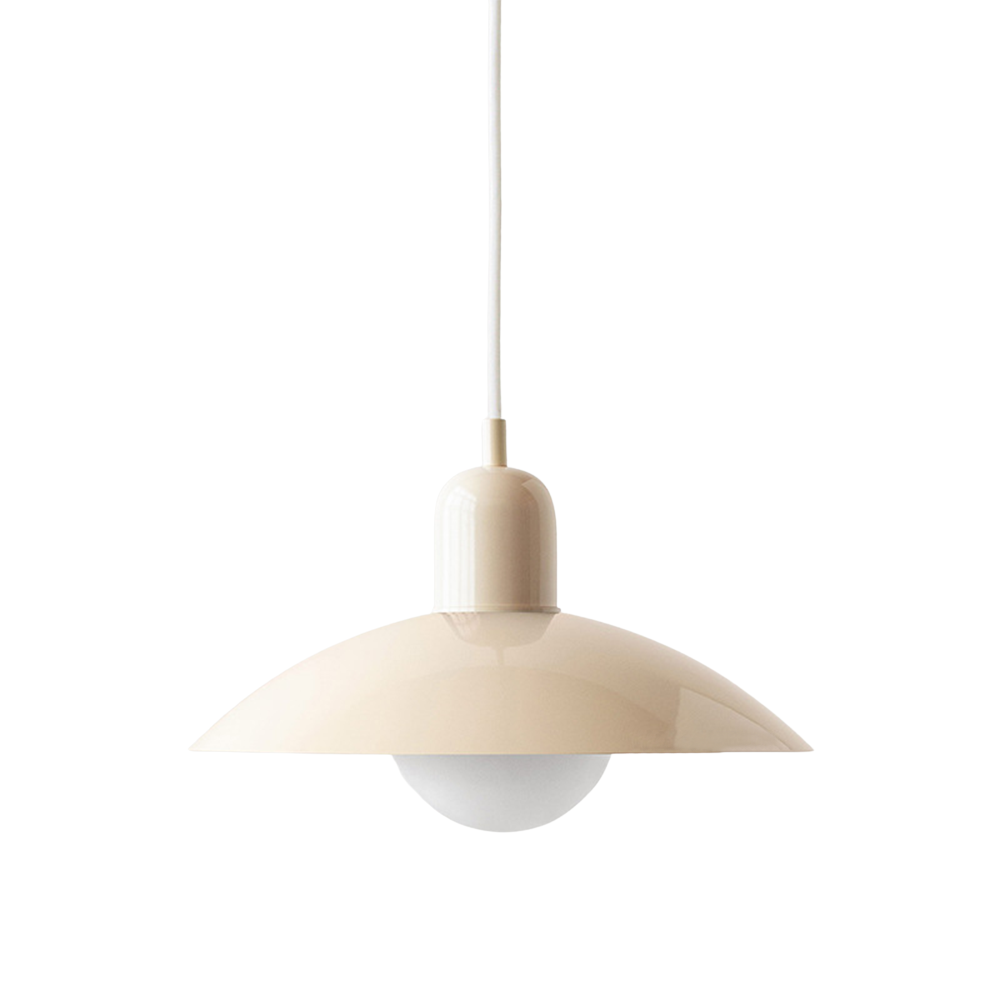 Pendant Lamp | Metal | Wide Dome Shade & Matte Finish | Modern Living Room