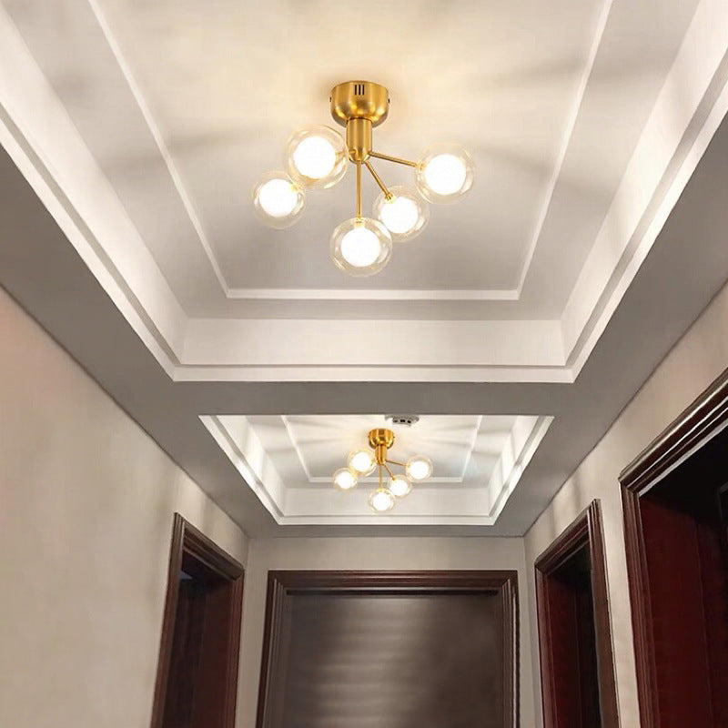 Nordic Modern Ceiling Light Fixture Sleek LED Flush Mount for Aisle