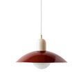 Pendant Lamp | Metal | Wide Dome Shade & Matte Finish | Modern Living Room