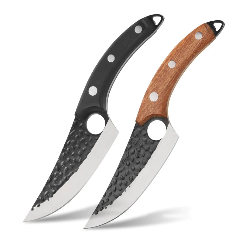 Chef Knife with Finger Hole - Ergonomic Handle, Stainless Steel Blade