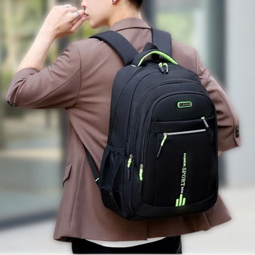 Waterproof Oxford Men's Backpack - UrbanGuard Multi-Compartment Design
