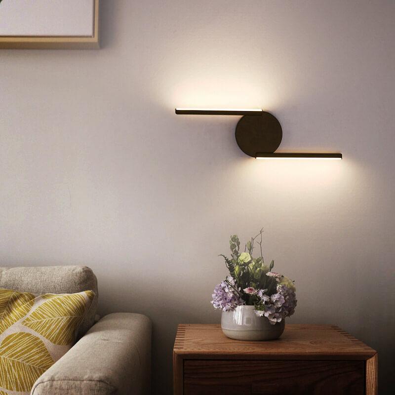 Modern Curved Aluminium LED Wall Light – Minimalist Contemporary Sconce