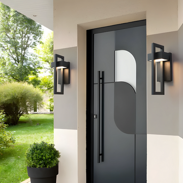 Modern Waterproof Outdoor LED Wall Light – Contemporary Geometric Aluminium Sconce