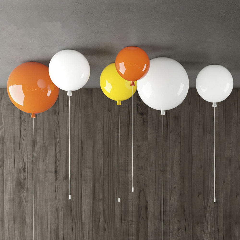 Contemporary Balloon Ceiling Light for Kids' Room - Whimsical Acrylic Design
