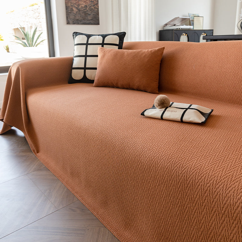 Sofa Cover | Cotton | Textured Pattern & Durable Fabric | Living Room Enhancement