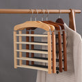 Trouser Rack | Wood & Metal | Multi-Tier Space-Saving | Modern Living Organization