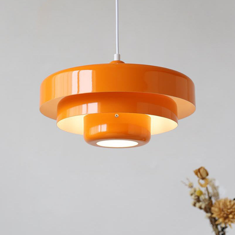 Mid-Century Modern Multi-Layered Pendant Light with Retro Charm