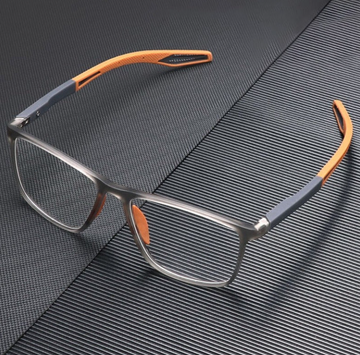 Lightweight Men's Blue Light Blocking Reading Glasses - Orlando Rectangular