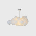 Pendant Lamp | Textured Fabric & Plastic | Cloud-Like Shape | Living Room Accent