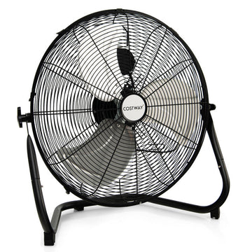 High-Speed Industrial Floor Fan - Durable Metal Design with Adjustable Tilt & Quiet Operation