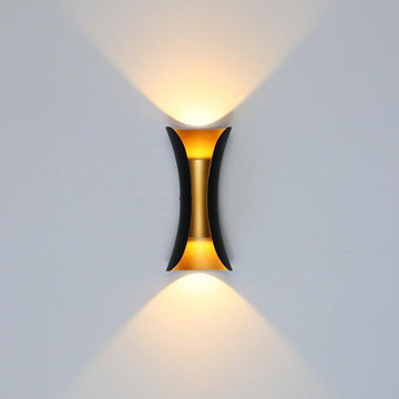 Modern IP65 Waterproof LED Outdoor Wall Light – Dual Beam Minimalist Sconce, Aluminium