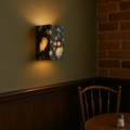 Wall Lamp | Marble & Brushed Metal | Marble Cube Design | Living Room Accent