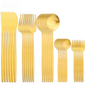 Cutlery Set | Stainless Steel | Gold Finish & Sleek Handles | Upscale Dining