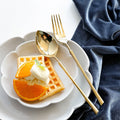 Decorative Cutlery Set | Gold-Plated Stainless Steel | Brilliant Mirror Finish | Upscale Dining