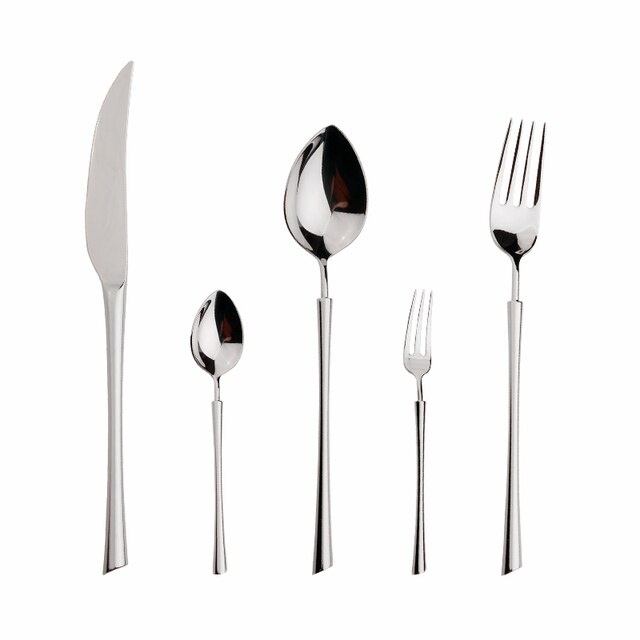 Decorative Cutlery Set | Gold-Plated Stainless Steel | Brilliant Mirror Finish | Upscale Dining