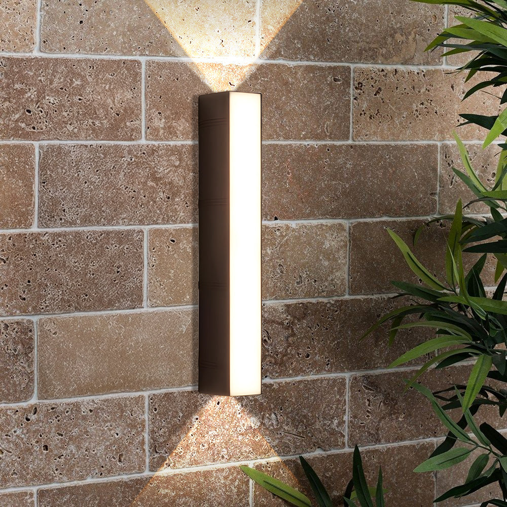 Modern LED Outdoor Wall Light – Slim Waterproof Bi-Directional Up & Down Sconce