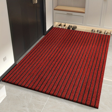 Doormat | Durable Synthetic Fiber & Anti-Slip Backing | Bold Stripe Pattern | Entryway Welcome