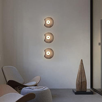 Modern LED Wall Light with Smoked Glass Shade – Contemporary Decorative Sconce