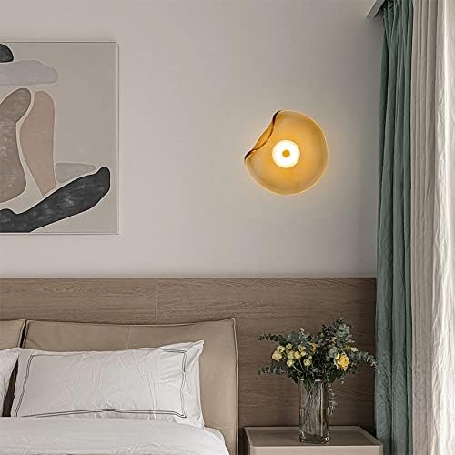 Modern LED Wall Light with Smoked Glass Shade – Contemporary Decorative Sconce
