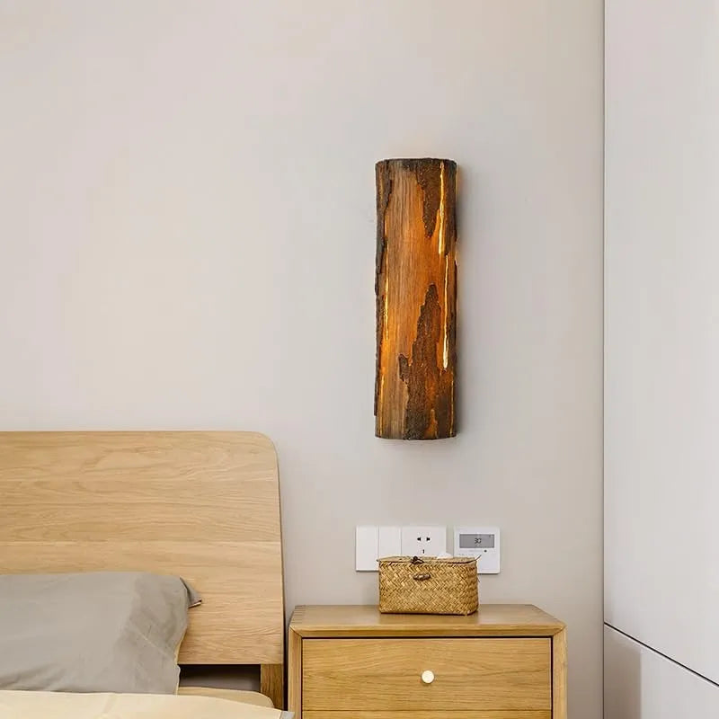 Waterproof Resin LED Wall Light – Modern Rustic Outdoor Sconce with Ambient Glow