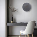 Wall Clock | Matte Finish & Wood | Silent Mechanism | Living Room Accent