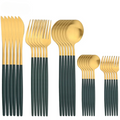 Cutlery Set | Stainless Steel | Gold Finish & Sleek Handles | Upscale Dining