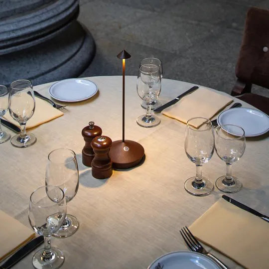 Wireless LED Table Lamp – Dimmable, Waterproof, Modern Aluminium Design