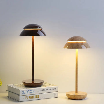 Cordless Dimmable Modern Dome Table Lamp with Long Battery Life
